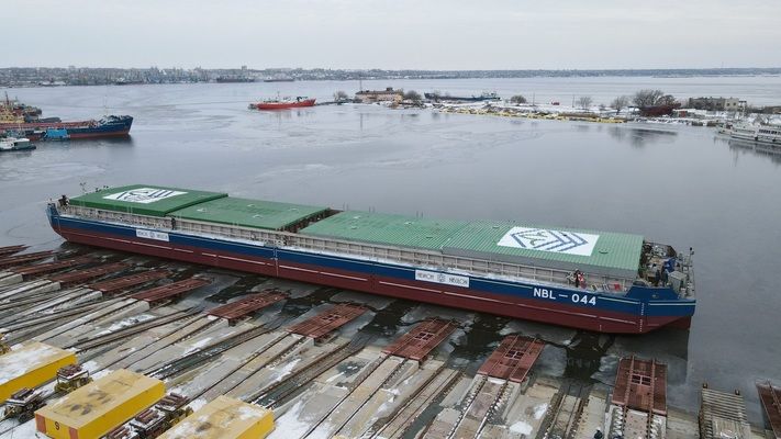 Компанія «Нібулон» спустила на воду шосте несамохідне судно NBL-91