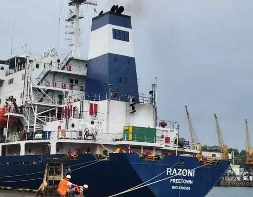 Из Одесского порта по коридору безопасности вышло первое судно с украинским зерном