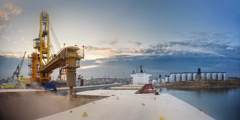 С начала года порт "Южный" перевалил больше 7 млн т зерна