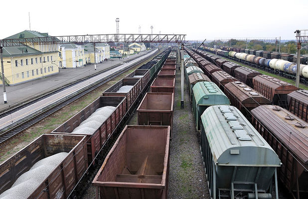 Перевозка зерна по железной дороге на юге Украины подскочила на 50%